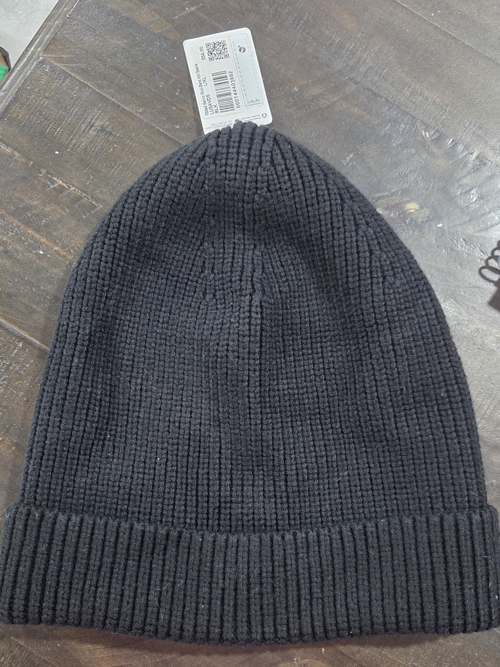 lululemon athletica Black Ribbed Knit Beanie